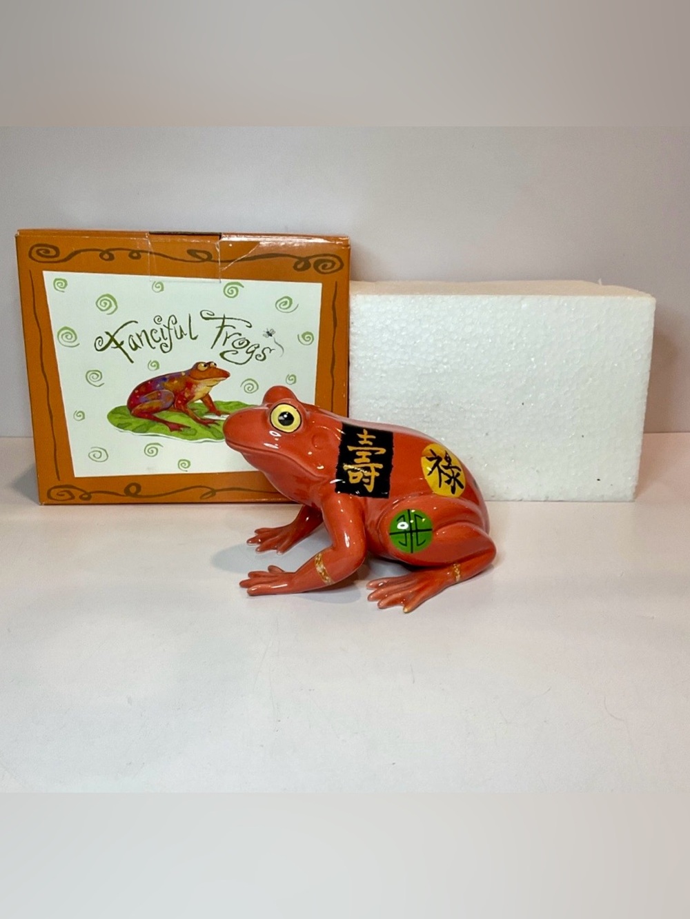 Westland Giftware Fanciful Frogs “Frog Shui” Figurine 2002 With Box